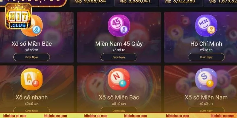 Tham gia sảnh xổ số tại HITCLUB nhanh chóng, đúng cách nhất.